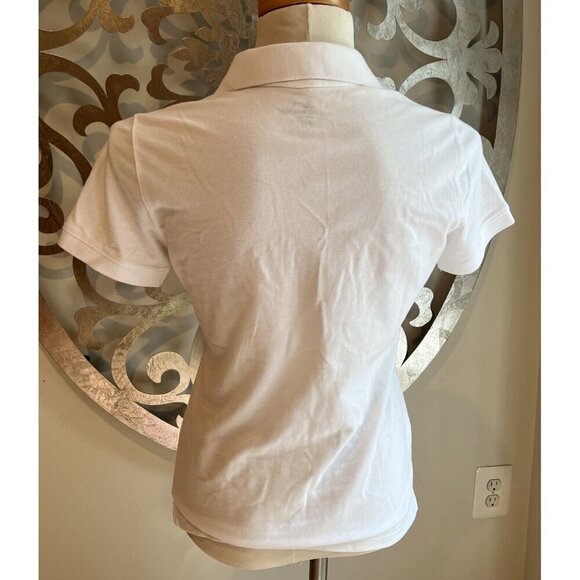 Eddie Bauer Polo Shirt Short Sleeve WHITE Performance XS Ladies UPF30 NEW NWT - Picture 2 of 4
